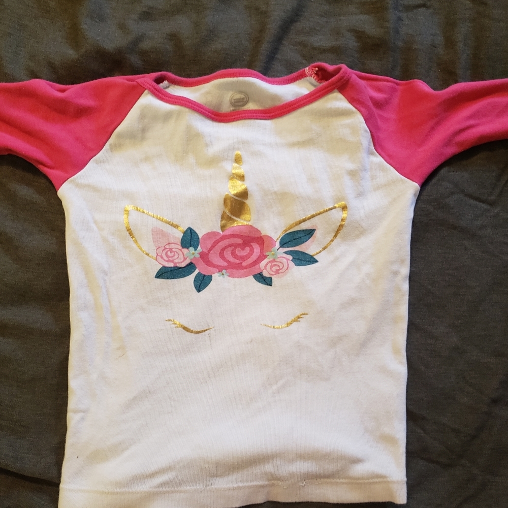 Wonder Nation, Sleep Shirt(no pants), 5T, Pink/White